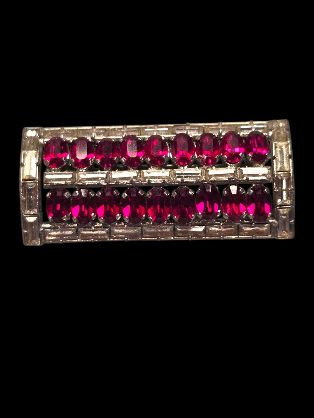 Austrian Crystal Bar Brooch